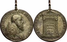 Giulio III (1550-1555)  Giovanni Maria de' Ciocchi del Monte (1550-1555). Medaglia 1550 per l'Anno Santo