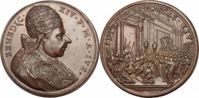 Benedetto XIV (1740-1758), Prospero Lambertini.. Medaglia per il Giubileo del 1750