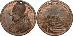Clemente XIII (1758-1769) , Carlo Rezzonico. Medaglia annuale, A. V