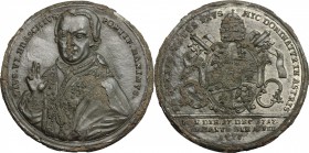 Pio VI (1775-1799), Giovanni Angelo Braschi. Medaglia per l'elezione al pontificato
