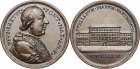 Pio VI (1775-1799), Giovanni Angelo Braschi. Medaglia annuale, A. V