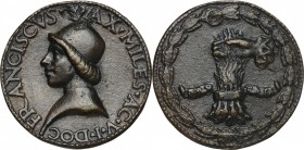 Francesco Massimi (...-1498).. Medaglia fusa