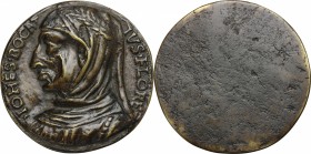 Giovanni Boccaccio (1313-1375). Medaglia unifacie, XV-XVI sec