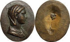 Iulia Paula, prima moglie di Elagabalo (218-222) (?). . Placchetta unifacie,  XVIII-XIX sec