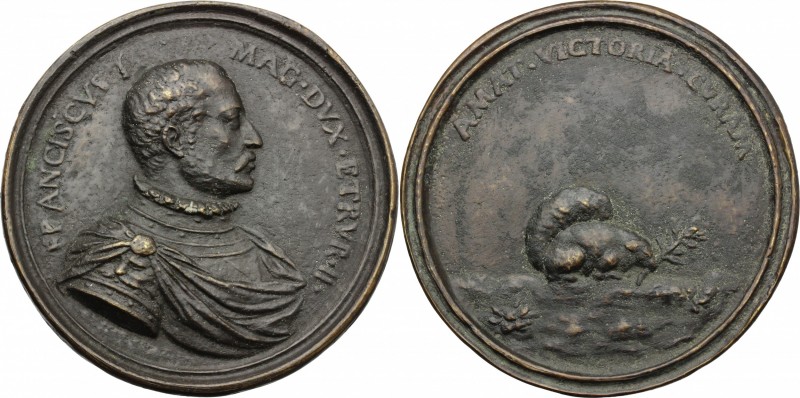 Firenze. Francesco I de' Medici (1541 - 1587). Medaglia della Serie Medicea. D/ ...