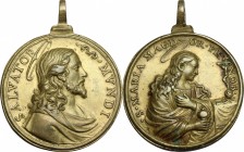 Medaglia devozionale XVIII-XIX sec., con appiccagnolo