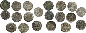 Monete e medaglie di zecche italiane. Interessante insieme di dieci (10) monete medievali di varie zecche: Ancona (2), Cremona (2), Genova (2), Milano...