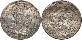 Zygmunt III Waza, Szóstak Malbork 1596 - DUŻA głowa - 2 odmiana! R4