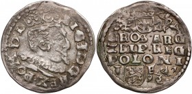 Zygmunt III Waza, Trojak Lublin 1597 - Koste - rzadkość (R7) R7