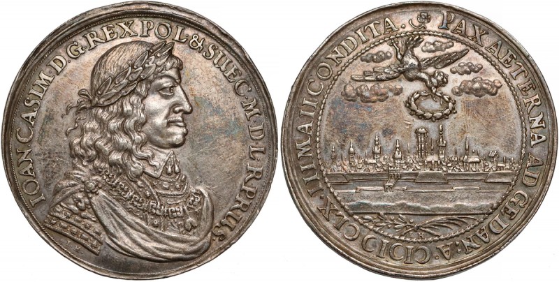 Jan II Kazimierz, Donatywa w srebrze Gdańsk 1660 (Höhn) - b.rzadka
 Piękny komp...