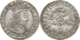 Jan II Kazimierz, Szóstak Wilno 1665 TLB - piękny
