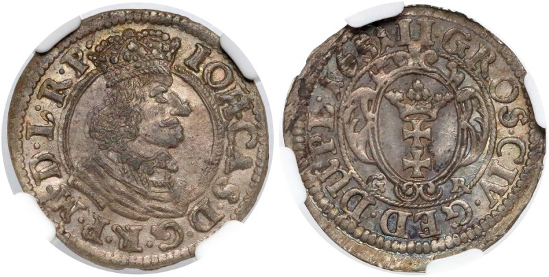 Jan II Kazimierz, Dwugrosz Gdańsk 1651 GR
 Moneta, która łączy w sobie niespoty...