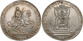 August III Sas, Półtalar wikariacki 1741, Drezno - piękny R3