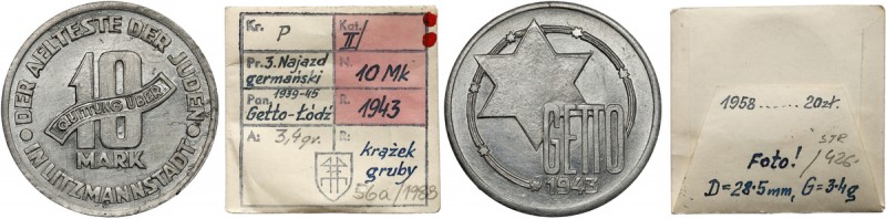 Litzmannstadt Ghetto, 10 Mark 1943 Al - ex. T. Kałkowski
KAŁKOWSKI, Getto Łódź,...