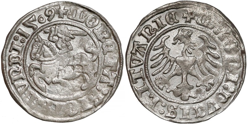 Zygmunt I Stary, Półgrosz Wilno 1509
 Piękny połysk. 


Grade: XF 
Referenc...