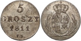 Księstwo Warszawskie, 5 groszy 1811 IS