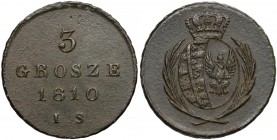 Księstwo Warszawskie, 3 grosze 1810 I.S.