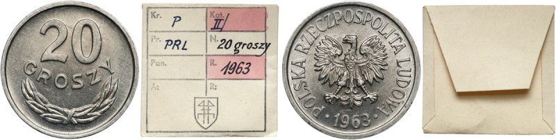 KAŁKOWSKI, 20 groszy 1963
 

Grade: UNC/AU 
Reference: Parchimowicz 208 d