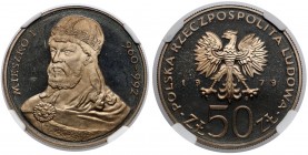 LUSTRZANKA 50 złotych 1979 Mieszko I