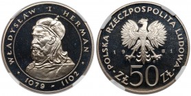 LUSTRZANKA 50 złotych 1981 Władysław I Herman
