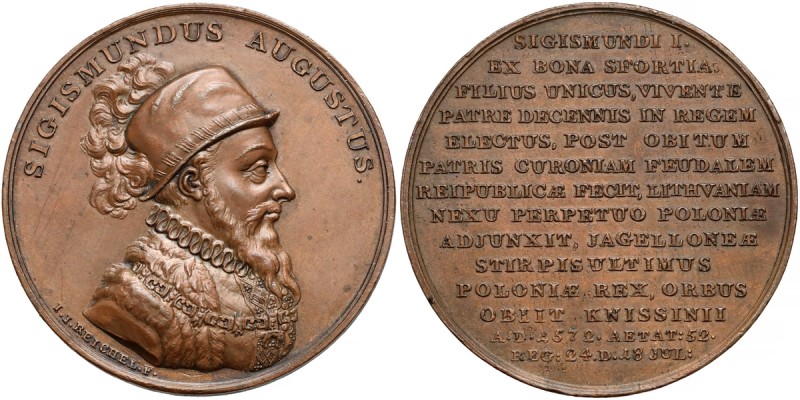 Medal z suity królewskiej - Zygmunt II August - odbitka w brązie - ex. Herstal
...