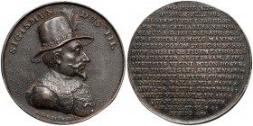 Medal z suity królewskiej - Zygmunt III Waza - odlew Białogon