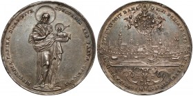 Śląsk, WROCŁAW, Medal z panoramą miasta 1629 HZ (Dadler) - rzadki