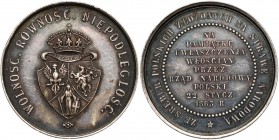 Medal SREBRO Uwłaszczenie Włościan 1863 R3