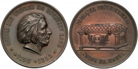 Medal Przeniesienie Zwłok Mickiewicza na Wawel 1890