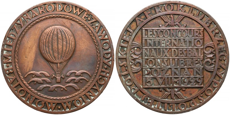 Medal Międzynarodowe Zawody Balonowe, Poznań 1929 - bardzo rzadki
 Bardzo efekt...