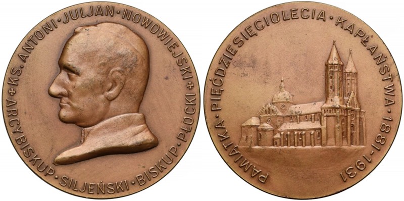 Medal Ksiądz Antoni J. Nowowiejski 1931
 Medal niesygnowany. 
 Punca własności...