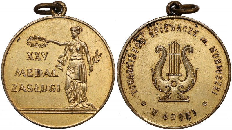 Towarzystwo Śpiewacze im. Moniuszki w Łodzi - piękny
 Bardzo ładny medal nagrod...