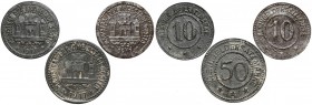 Gostyń (Gostyn), 10 i 50 fenigów 1917 (3szt)