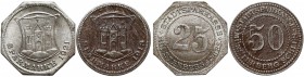 Ziębice (Münsterberg), 25 i 50 fenigów 1918 i 1921 (2szt)