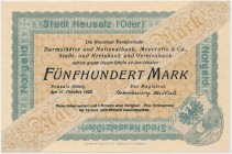 Neusalz an der Oder (Nowa Sól), 500 mk 1922 - blankiet