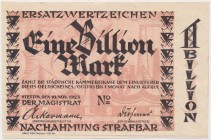 Stettin (Szczecin), 1 bilion mk 1923 - brak numeru