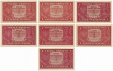 1 mkp 08.1919 - małe litery - podwójna (7szt)