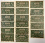 5 mkp 08.1919 - kolekcja różnych serii (17szt)