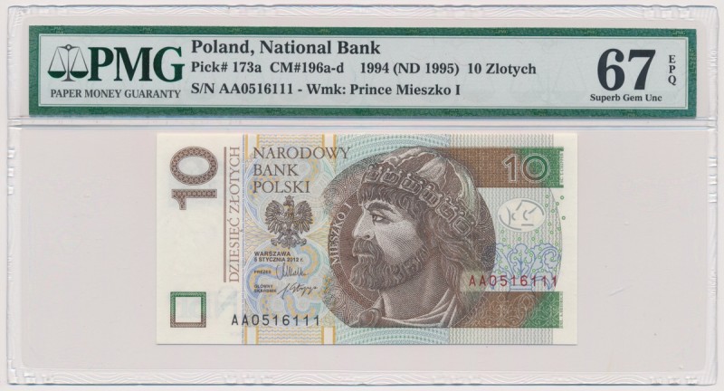 10 złotych 2012 - AA 
 Błędna data na slabie.&nbsp; 

Grade: PMG 67 EPQ 
Ref...