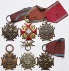 Krzyże Zasługi z różnych okresów - zestaw 6 szt.