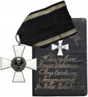 Krzyż Armii Ochotniczej Bułak-Bałachowicza - z legitymacją Józefa Szczerbińskiego (rodzina żony Piłsudskiego)