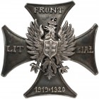 Odznaka Front Litewsko-Białoruski - PIĘKNE WYKONANIE w srebrze