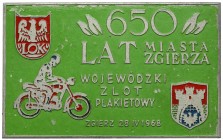 Plakieta Ligii Obrony Kraju, Wojewódzki Zlot Plakietowy Zgierz 1968 r.