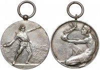 Rzut granatem, Medale za I i II miejsce, Lidzbark 1931 (2szt)