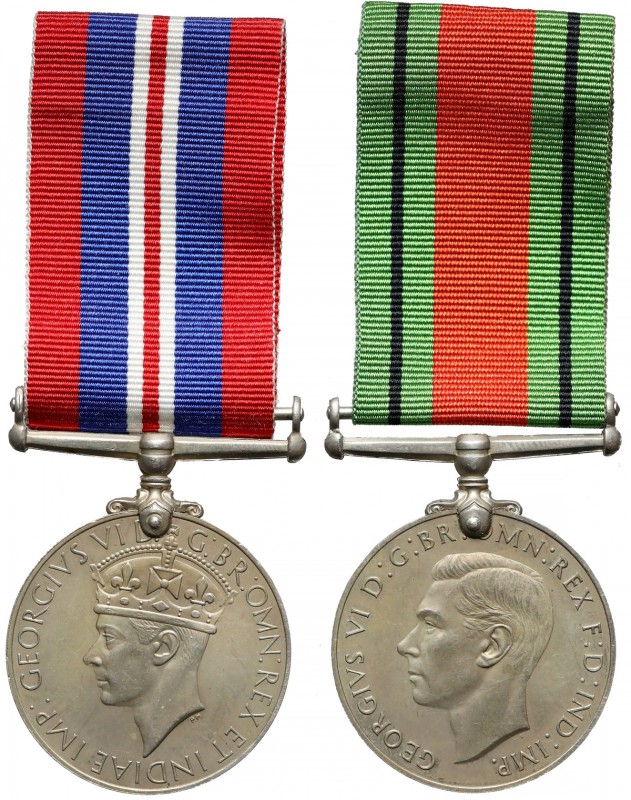 Wielka Brytania, War medal i Defence Medal (2szt)
 Średnica: 36 mm.