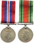 Wielka Brytania, War medal i Defence Medal (2szt)