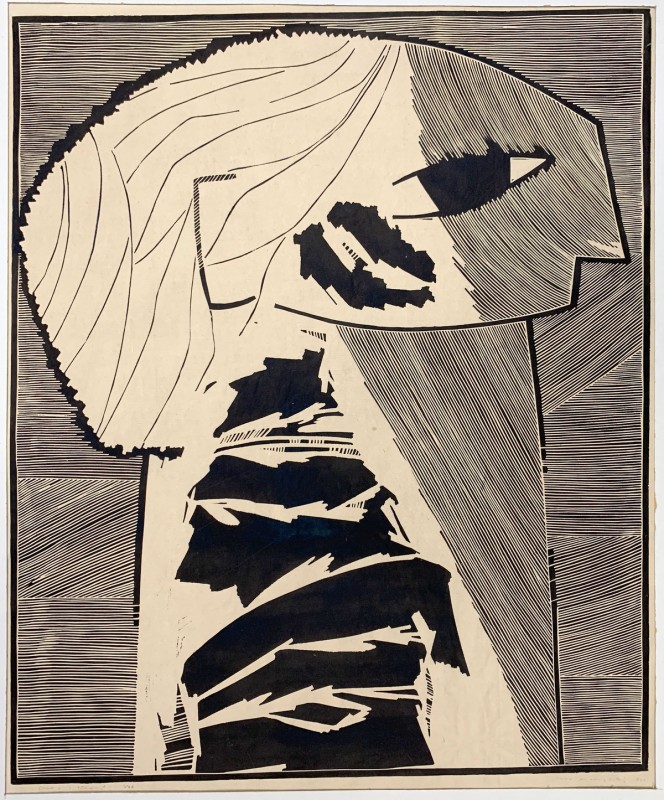 W. Barylski, Linoryt 1964 - Elza
 Wymiary grafiki 42 x 50 cm. Grafika oprawiona...