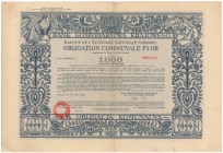 BGK, Obligacja Komunalna 1.000 franków 1930
