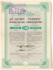 Kraków, Bank galicyjski, List zastawny 1.000 koron 1912