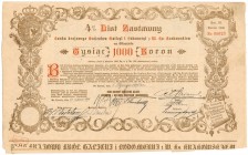 Lwów, Bank Krajowy, List zastawny 1.000 kr 1898